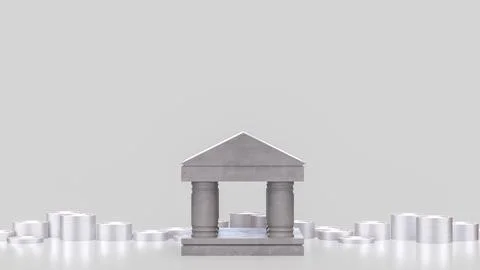 Digital Banking And Financial Security Concept 3d render.. Illustrazione stock