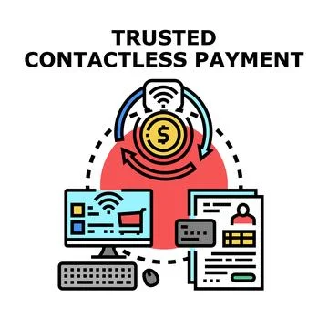 Digital banking and online secure payment system Stock Illustration