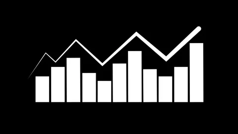 Digital bar chart displays real time corporate analytics data. Interactive .. Stock Footage 338240261