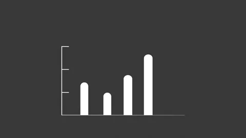 Digital bar chart with growing business concept. Technology chart. Minimalist Stock Footage 311165611