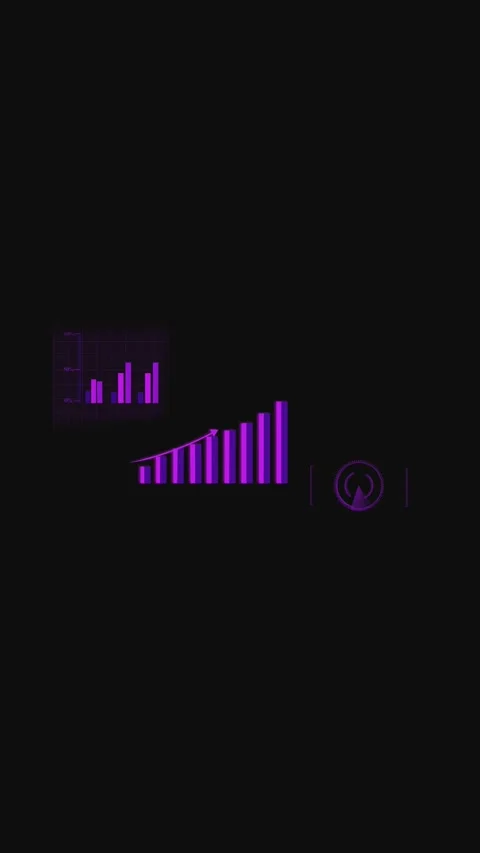 Digital bar graph with animated progress and interactive data visualization.. Stock Footage 321725409