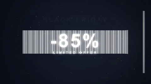 Digital Barcode Scanning Futuristic Technology Abstract Background Stock Footage 348570440