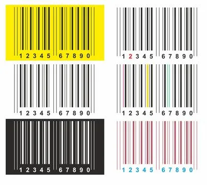 Digital barcodes for product identification and their characteristics Stock Illustration
