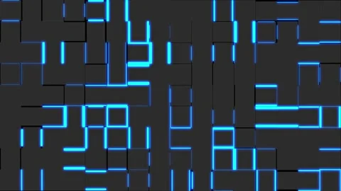 Digital bars flickering on grey colored wall. Change value of scale Stock-Footage 334139432