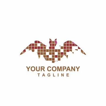 Digital bat system technology logo and vector illustration Stock Illustration