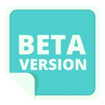 Digital beta version icon cartoon vector. Computer upgrade Stock Illustration