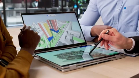 Digital BIM Software For Real Estate Stock Footage 331153526