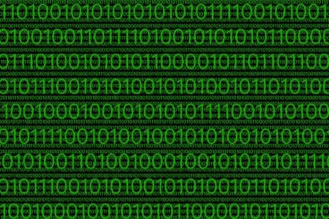 Digital binar 01 code pattern Stock Illustration