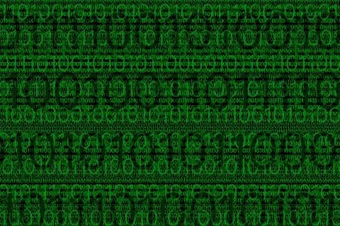 Digital binar 01 code pattern Stock Illustration