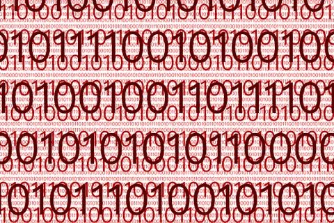 Digital binar 01 code pattern Stock Illustration