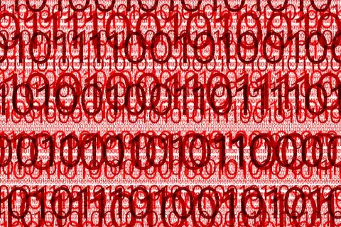 Digital binar 01 code pattern Stock Illustration