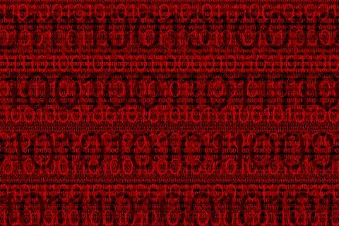 Digital binar 01 code pattern Stock Illustration