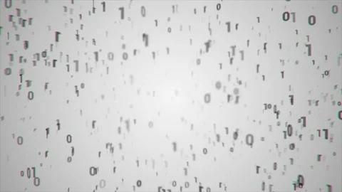 Digital binary Black code infinite loop stage Stock Footage 148051506