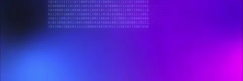 Digital binary block background template animation in blue and purple Stock Footage 340557749