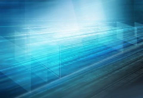 Digital binary code 3D space background concept series Illustrazione stock