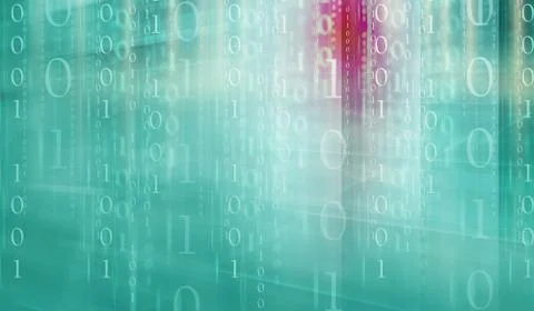 Digital binary code background Concept Series Stock Illustration