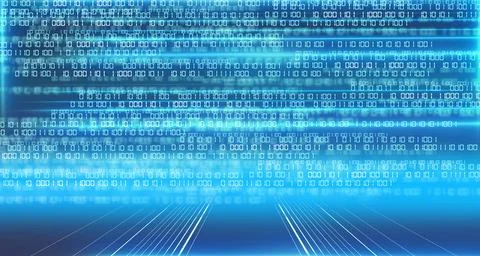 Digital binary code background concept series Illustrazione stock