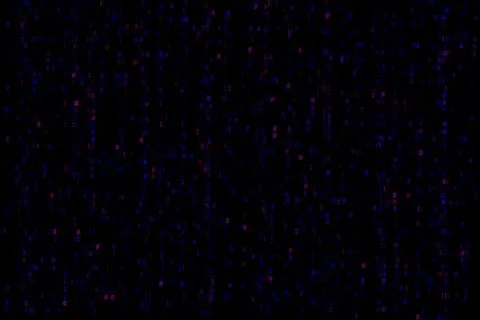 Digital binary code background features a seamless pattern of colours 1s and  Stock Illustration