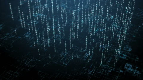 Digital binary code background 動画素材 99378145