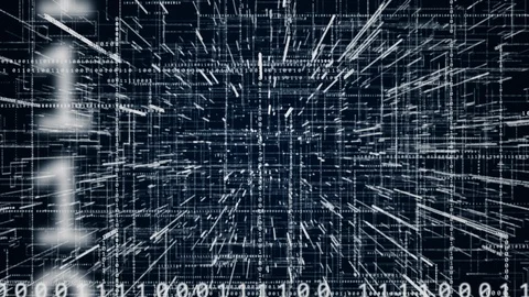 Digital binary code background Stock Footage 105616536
