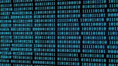 Digital binary code background Stock Footage 122533975