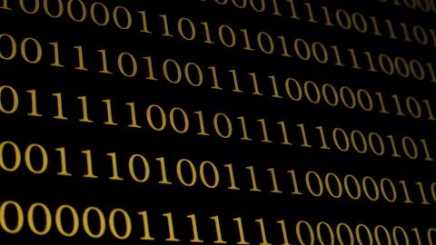 Digital binary code background for technology and data representation Stock Footage 309118905