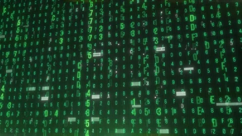 Digital Binary Code Background V01 Stock Footage 343462972