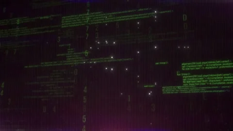 Digital Binary Code Background V03 库存影片 343462977