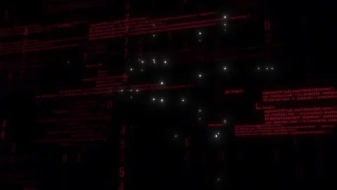 Digital Binary Code Background V04 Vídeo Stock 343463001