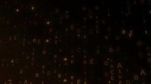 Digital Binary Code Background V09 Stock-Footage 343463063