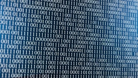 Digital binary code background.Digital background matrix. Stock Footage 310221625
