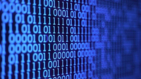 Digital Binary Code Video stock 104047597