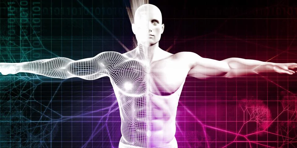 Digital Binary Code Illustrazione stock