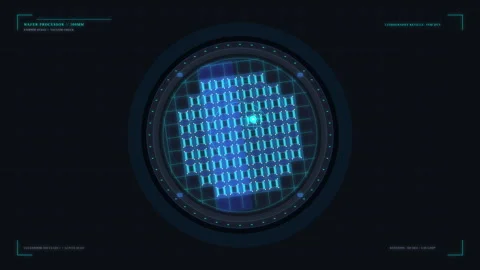 Digital binary code interface hud technology loop motion graphic 스톡 동영상 347245243
