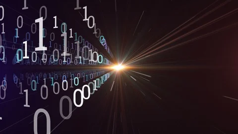 Digital binary code numbers background Stock-Footage 98999264