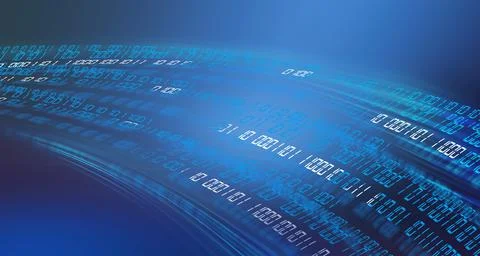 Digital binary code path concept series イラスト素材