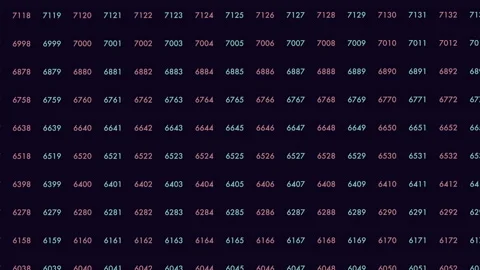 Digital binary code with random neon led... | Stock Video | Pond5