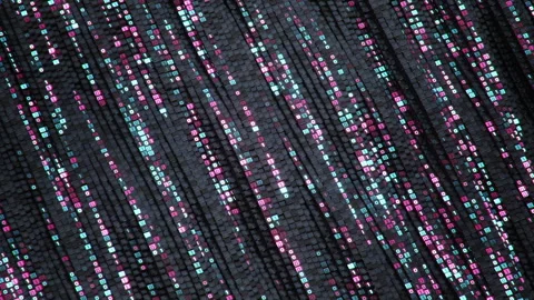 Digital binary code seamless loop 3D render animation 動画素材 266821530