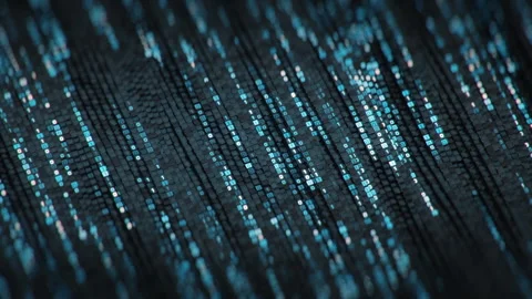 Digital binary code seamless loop 3D render animation Stock Footage 276352084