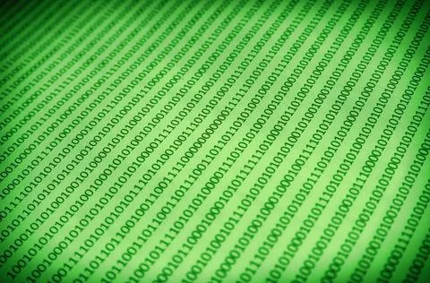 Digital Binary Code Techno Wallpaper 스톡 사진