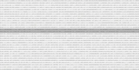 Digital binary data and streaming binary code isolated on a white background Stock Photos