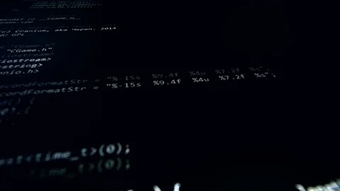 Digital binary data code. 4K Video stock 75568118