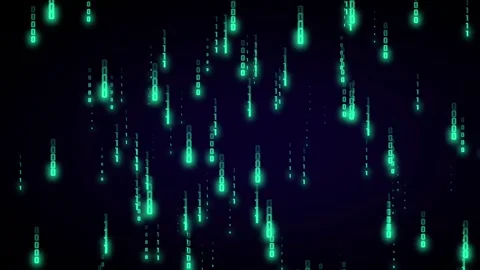 Digital binary data, hacker code background. Stock Footage 265830524