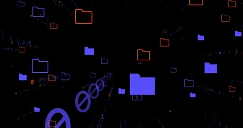 Digital binary data, matrix streaming code background Video stock 110868909