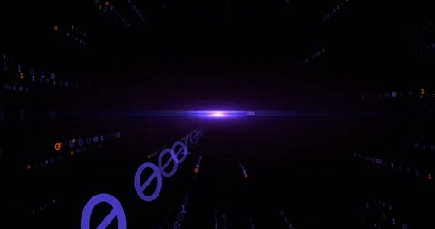 Digital binary data, matrix streaming code background Video stock 110875275