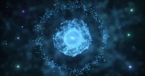 Digital binary data networks plexus abstract background Illustrazione stock