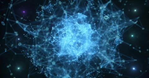 Digital binary data networks plexus abstract background 스톡 일러스트