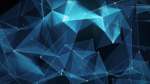 Digital binary data networks plexus abstract background Stock Illustration