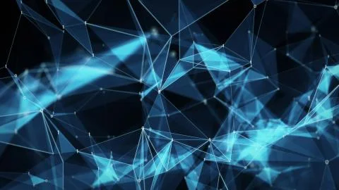 Digital binary data networks plexus abstract background Stock Illustration