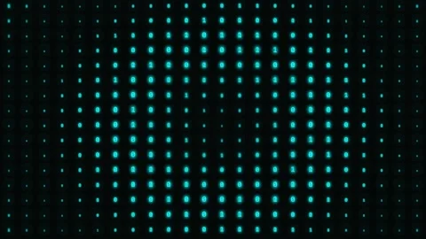 Digital binary data pattern with glowing cyan neon zeros and ones moving on.. Stock-Footage 342549291